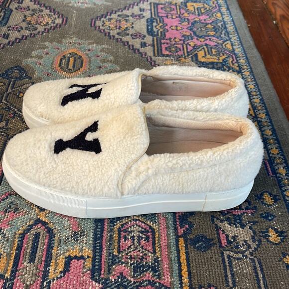 Joshua’s NY leather wool shearling plush slip on loafers sz 41 - Picture 4 of 7